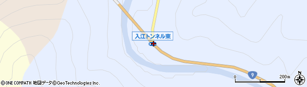 入江トンネル東口周辺の地図
