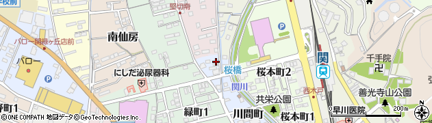 岐阜県関市川間町43周辺の地図