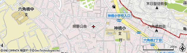 神奈川県横浜市神奈川区六角橋5丁目17周辺の地図