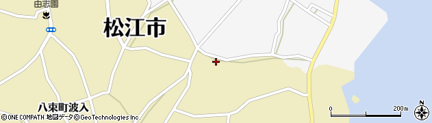 島根県松江市八束町波入1037周辺の地図