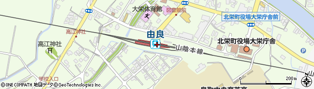 由良駅周辺の地図