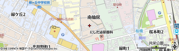 岐阜県関市南仙房31周辺の地図