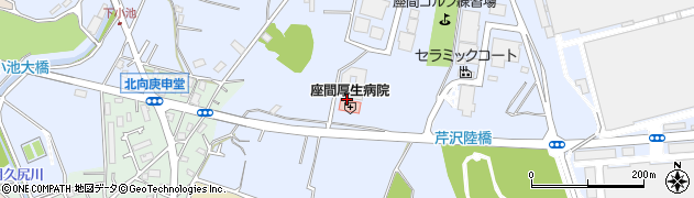 神奈川県座間市栗原周辺の地図
