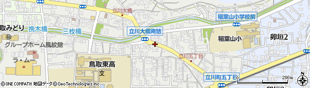 鳥取県鳥取市立川町周辺の地図