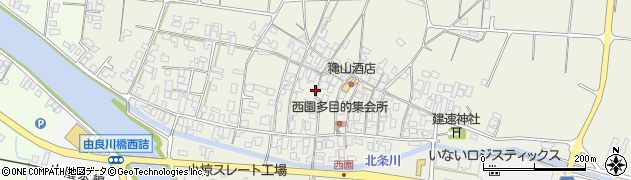 鳥取県北栄町（東伯郡）西園周辺の地図