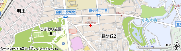 市役所東周辺の地図