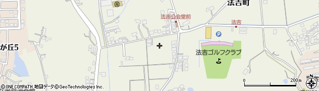 島根県松江市法吉町周辺の地図