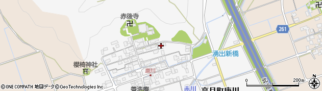 滋賀県長浜市高月町唐川周辺の地図