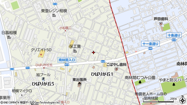 〒252-0003 神奈川県座間市ひばりが丘の地図