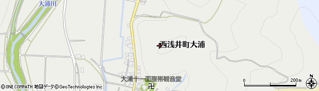 滋賀県長浜市西浅井町大浦周辺の地図