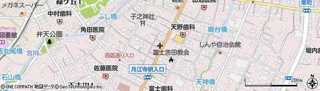 タムラカバン店周辺の地図