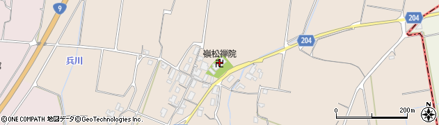 嶺松禅院周辺の地図