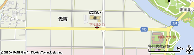 下浅津入口周辺の地図