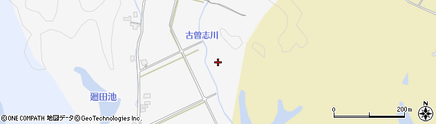 古曽志川周辺の地図