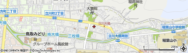 鳥取立川郵便局周辺の地図