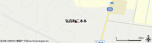 鳥取県鳥取市気高町二本木周辺の地図