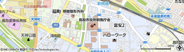 鳥取市立中央図書館周辺の地図