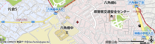 神奈川県横浜市神奈川区六角橋5丁目34周辺の地図