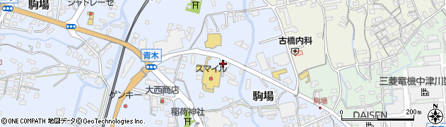十六銀行南中津川支店周辺の地図