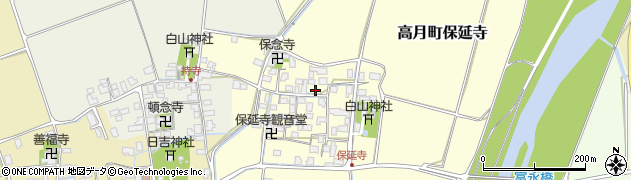 滋賀県長浜市高月町保延寺周辺の地図