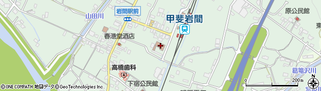 峡南郵便局集荷周辺の地図