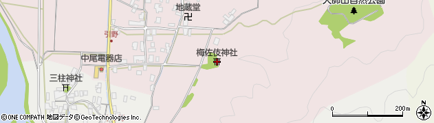 梅佐伎神社周辺の地図