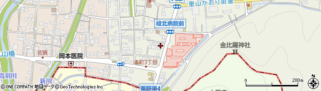 明海ゼミナール　高富岩野田校周辺の地図