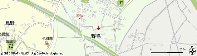千葉県市原市野毛周辺の地図