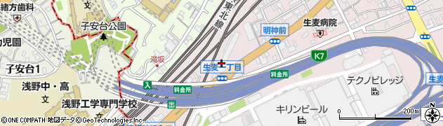 市営バス　鶴見営業所周辺の地図