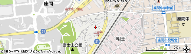 神奈川県座間市入谷西1丁目7周辺の地図