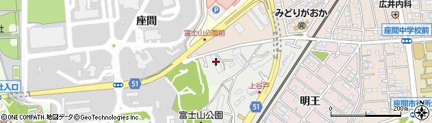 神奈川県座間市入谷西1丁目4周辺の地図