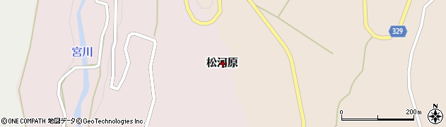 鳥取県西伯郡大山町松河原周辺の地図