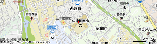 中津川市立南小学校周辺の地図