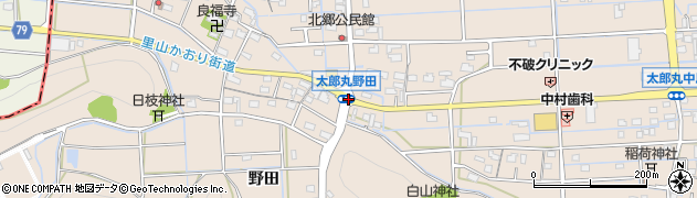 太郎丸野田周辺の地図