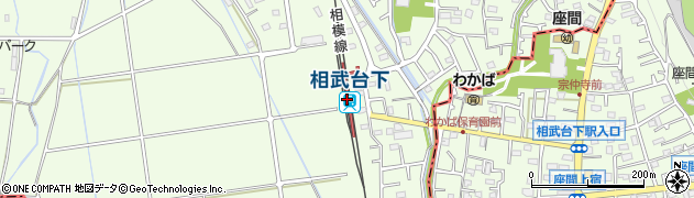 相武台下駅周辺の地図