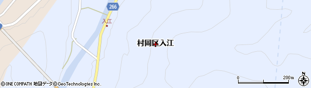 兵庫県香美町（美方郡）村岡区入江周辺の地図