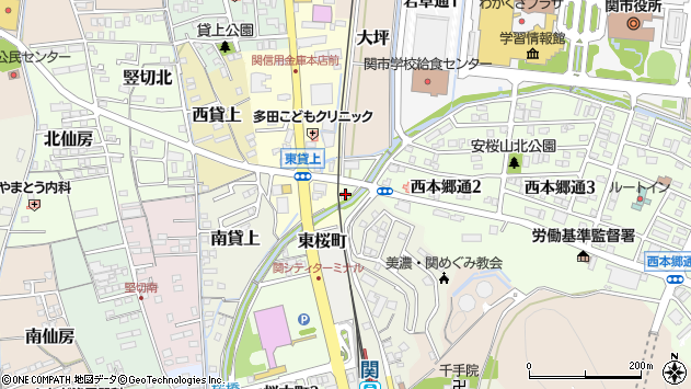 〒501-3803 岐阜県関市西本郷通の地図