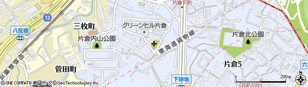 片倉内山第二公園周辺の地図