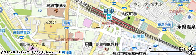 ミッキーのクリーニング鳥取駅南店周辺の地図