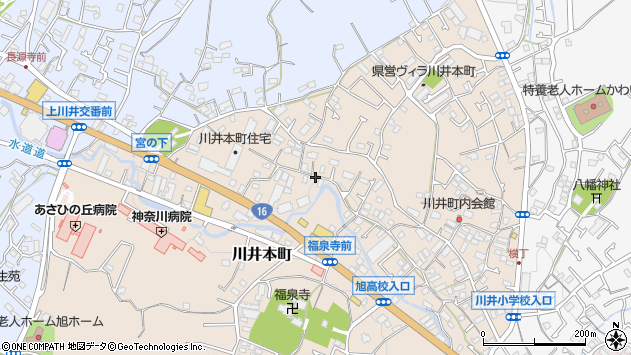 〒241-0803 神奈川県横浜市旭区川井本町の地図