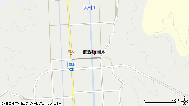〒689-0422 鳥取県鳥取市鹿野町岡木の地図