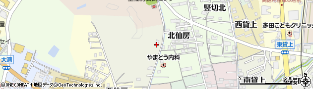 岐阜県関市向西仙房周辺の地図