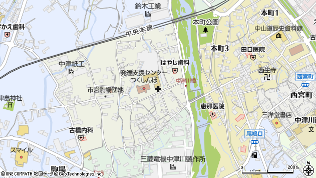 〒508-0013 岐阜県中津川市柳町の地図