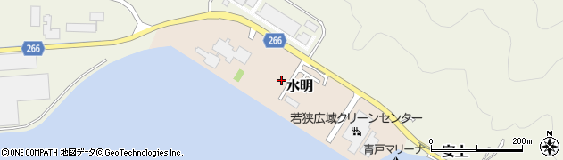 福井県高浜町（大飯郡）水明周辺の地図