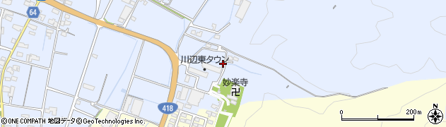 岐阜県加茂郡川辺町比久見周辺の地図