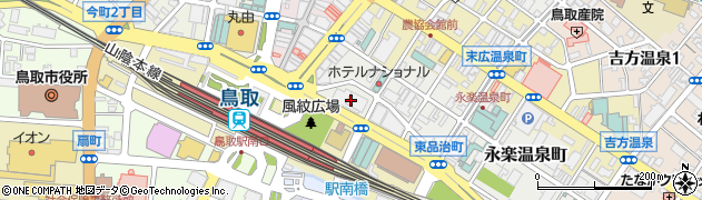 株式会社鳥取銀行　起業創業窓口周辺の地図