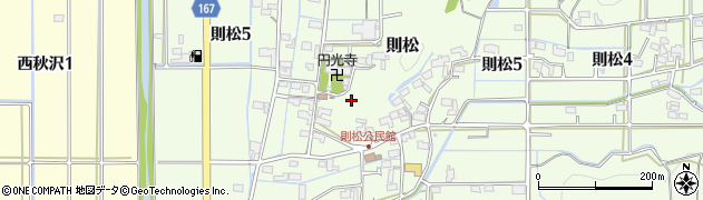 岐阜県岐阜市則松周辺の地図