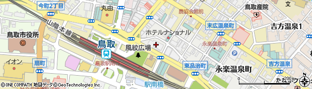 鳥取銀行産業会館支店周辺の地図
