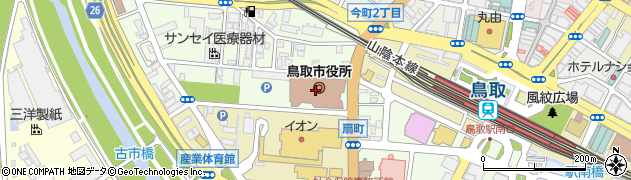 鳥取銀行鳥取市役所支店 ＡＴＭ周辺の地図