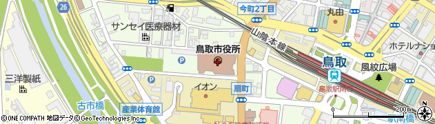 鳥取銀行鳥取市役所本庁舎 ＡＴＭ周辺の地図